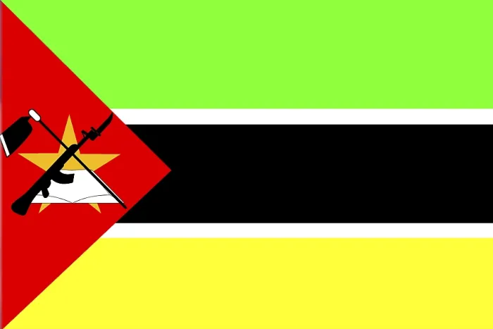 Gerahmter Druck : Flagge von Mosambik Gerahmter Druck : Flagge von Mosambik