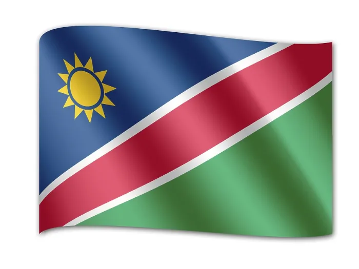 Gerahmter Druck : Flagge von Namibia Gerahmter Druck : Flagge von Namibia