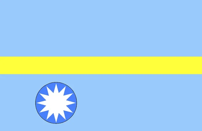 Gerahmter Druck : Flagge von Nauru