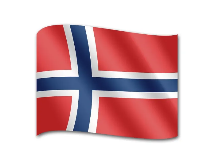 Gerahmter Druck : Flagge Norwegens Gerahmter Druck : Flagge Norwegens