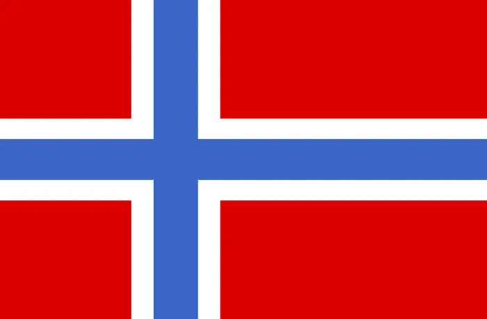 Gerahmter Druck : Flagge Norwegens Gerahmter Druck : Flagge Norwegens