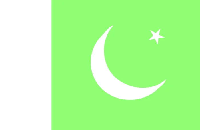 Gerahmter Druck : Flagge Pakistans Gerahmter Druck : Flagge Pakistans