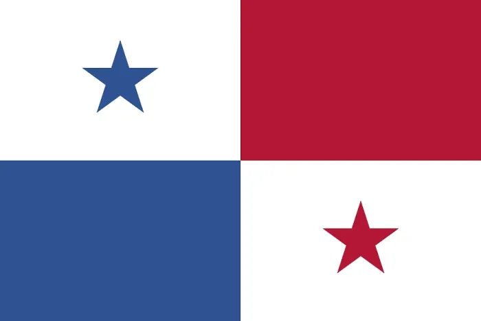 Gerahmter Druck : Flagge Panamas, Vektorillustration. Gerahmter Druck : Flagge Panamas, Vektorillustration.