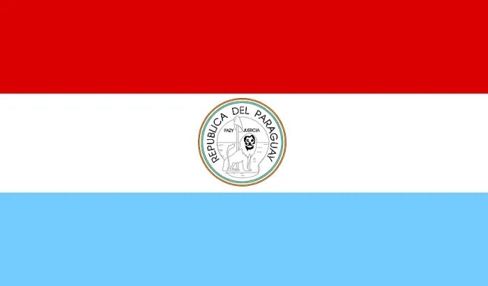 Gerahmter Druck : Flagge von Paraguay Gerahmter Druck : Flagge von Paraguay