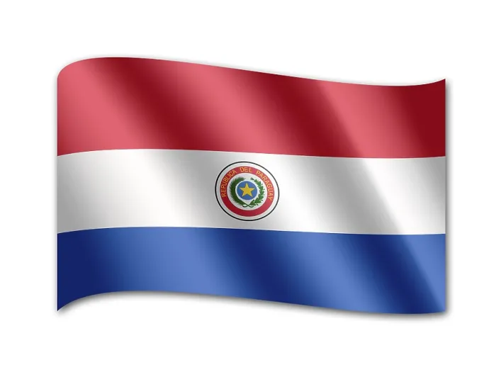 Gerahmter Druck : Flagge von Paraguay Gerahmter Druck : Flagge von Paraguay