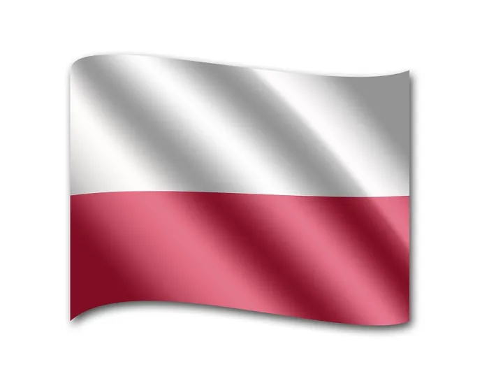Gerahmter Druck : Polens Flagge Gerahmter Druck : Polens Flagge