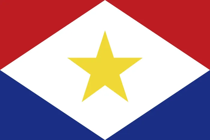 Gerahmter Druck : Flagge von Saba, Vektorillustration. Gerahmter Druck : Flagge von Saba, Vektorillustration.