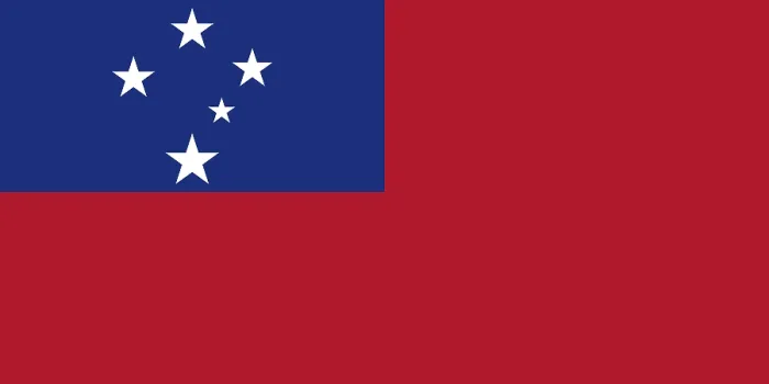 Gerahmter Druck : Flagge von Samoa, Vektor-Illustration. Gerahmter Druck : Flagge von Samoa, Vektor-Illustration.