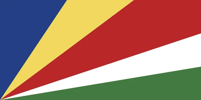 Gerahmter Druck : Die Flagge der Seychellen Gerahmter Druck : Die Flagge der Seychellen