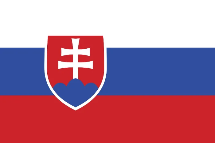 Gerahmter Druck : Flagge der Slowakei, Vektorillustration. Gerahmter Druck : Flagge der Slowakei, Vektorillustration.