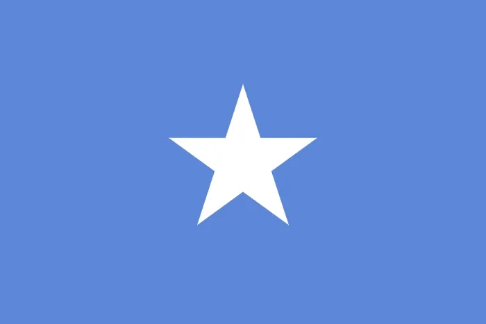 Gerahmter Druck : Flagge von Somalia, Vektorillustration. Gerahmter Druck : Flagge von Somalia, Vektorillustration.