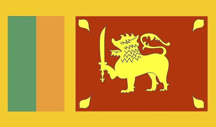 Gerahmter Druck : Flagge Sri Lankas Gerahmter Druck : Flagge Sri Lankas
