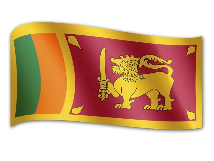 Gerahmter Druck : Flagge Sri Lankas Gerahmter Druck : Flagge Sri Lankas