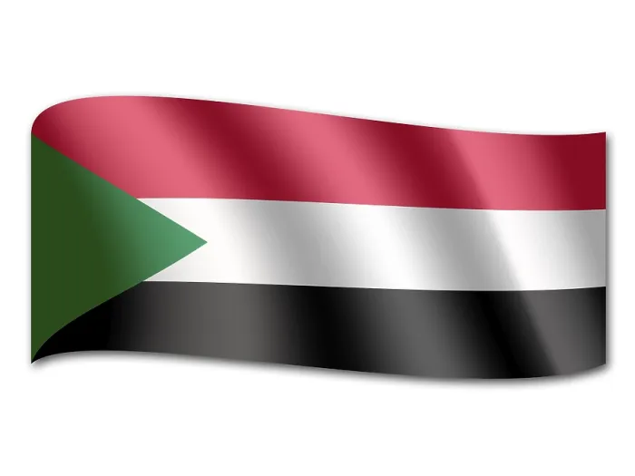 Gerahmter Druck : Flagge des Sudan Gerahmter Druck : Flagge des Sudan