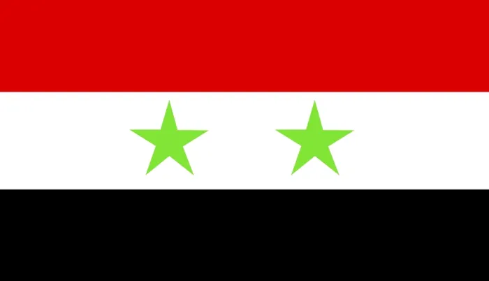 Gerahmter Druck : Syrische Flagge Gerahmter Druck : Syrische Flagge