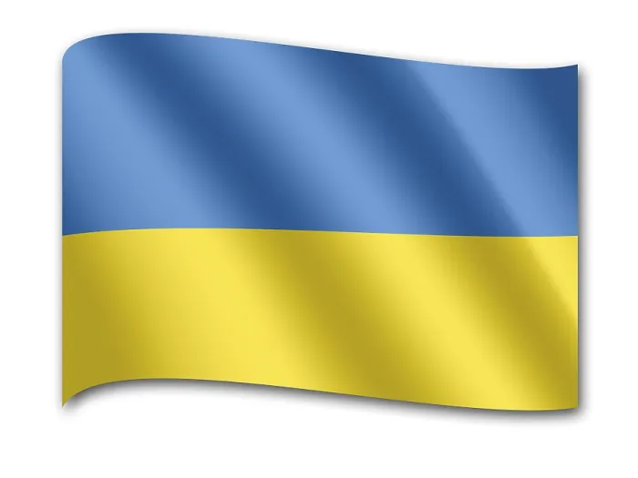 Gerahmter Druck : Ukrainische Flagge Gerahmter Druck : Ukrainische Flagge