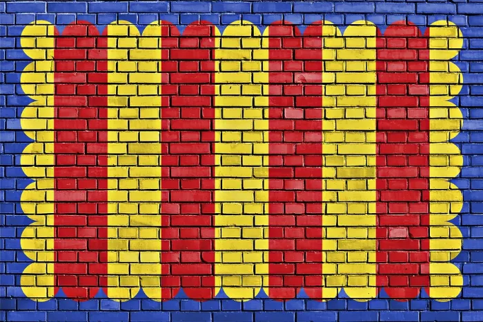 Gerahmter Druck : Flagge von Westerlo auf Ziegelmauer gemalt. Gerahmter Druck : Flagge von Westerlo auf Ziegelmauer gemalt.