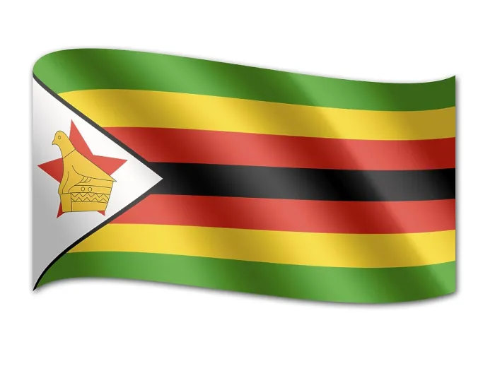 Gerahmter Druck : Flagge von Simbabwe Gerahmter Druck : Flagge von Simbabwe