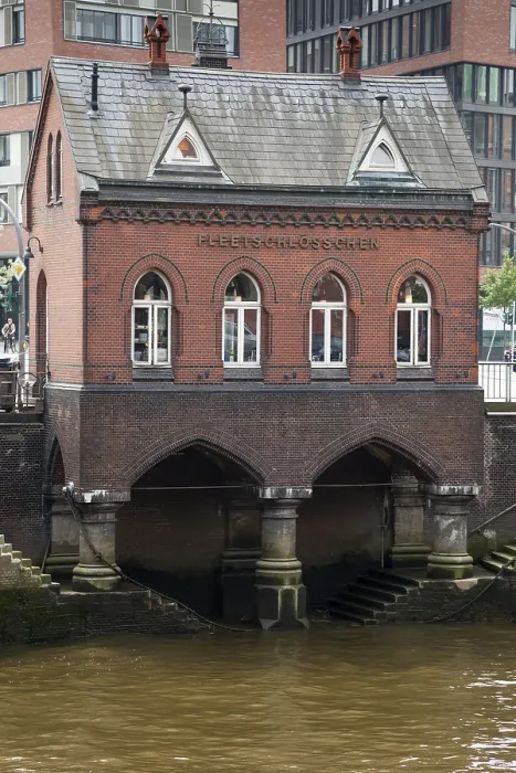 Gerahmter Druck : Fleetschlosschen-Bau Gerahmter Druck : Fleetschlosschen-Bau