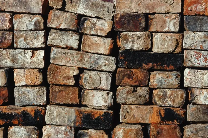 Gerahmter Druck : Gefaltete alte rote Backsteinhintergrund. Gerahmter Druck : Gefaltete alte rote Backsteinhintergrund.
