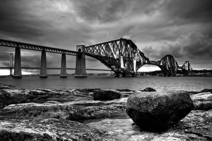 Gerahmter Druck : Der Forth Railway Bridge in Edinburgh Gerahmter Druck : Der Forth Railway Bridge in Edinburgh