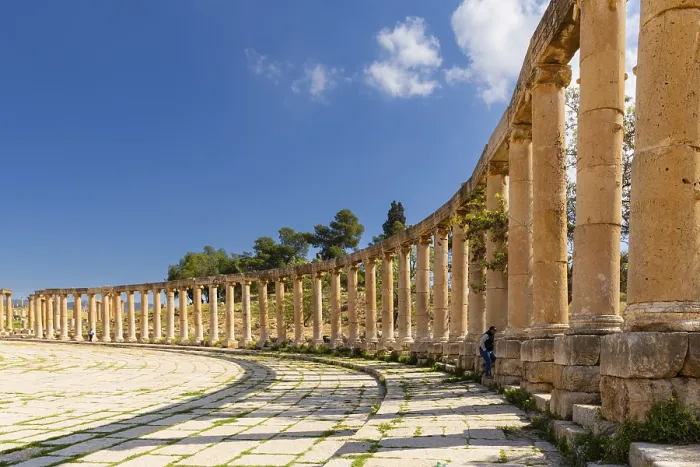 Gerahmter Druck : Forum, Jerash, Jordan Gerahmter Druck : Forum, Jerash, Jordan