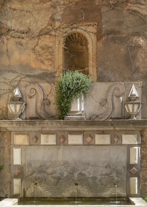 Gerahmter Druck : Fountain Gerahmter Druck : Fountain