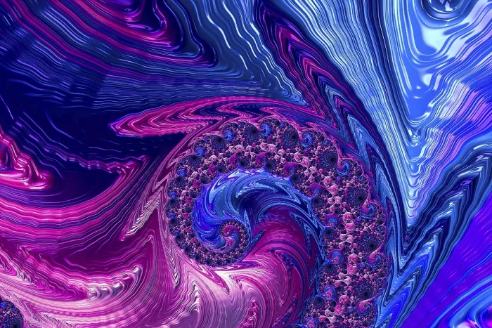 Gerahmter Druck : Fraktale Spiral. Digital generierte Abbildung. Gerahmter Druck : Fraktale Spiral. Digital generierte Abbildung.