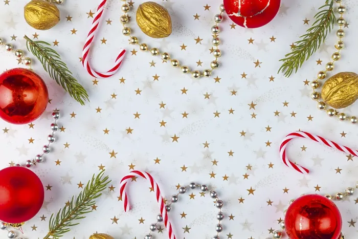 Gerahmter Druck : Weihnachtsdekorationenrahmen Gerahmter Druck : Weihnachtsdekorationenrahmen