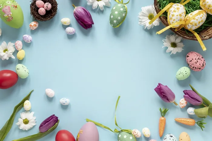 Gerahmter Druck : Eier in Form von Ornamente Ostern. Gerahmter Druck : Eier in Form von Ornamente Ostern.