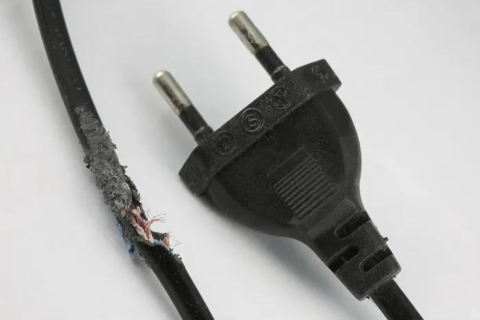 Gerahmter Druck : Fadensicherer elektrischer Kabel Gerahmter Druck : Fadensicherer elektrischer Kabel