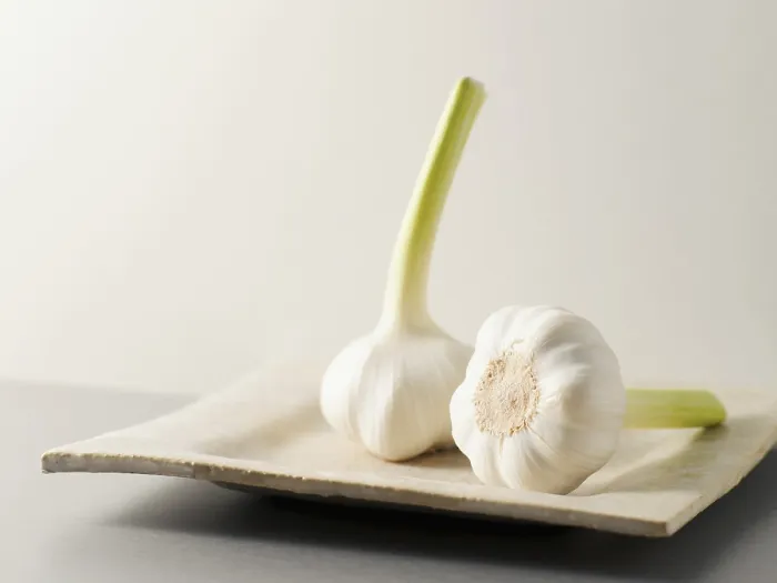 Gerahmter Druck : Frischer Knoblauch Gerahmter Druck : Frischer Knoblauch