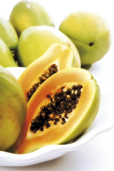 Gerahmter Druck : Frische Papayas Gerahmter Druck : Frische Papayas