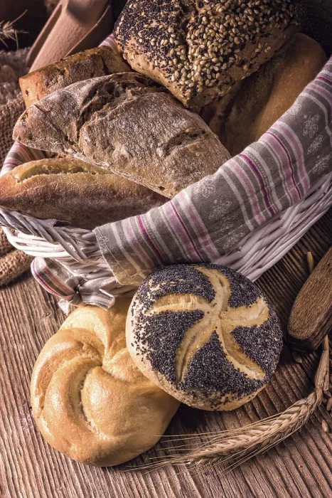 Gerahmter Druck : Frische Brötchen Gerahmter Druck : Frische Brötchen