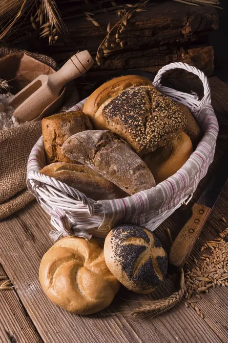 Gerahmter Druck : Frische Brötchen Gerahmter Druck : Frische Brötchen