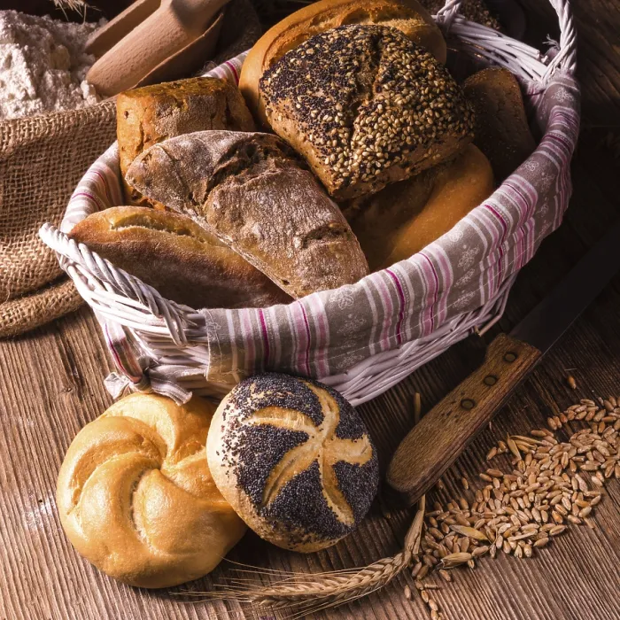 Gerahmter Druck : Frische Brötchen. Gerahmter Druck : Frische Brötchen.