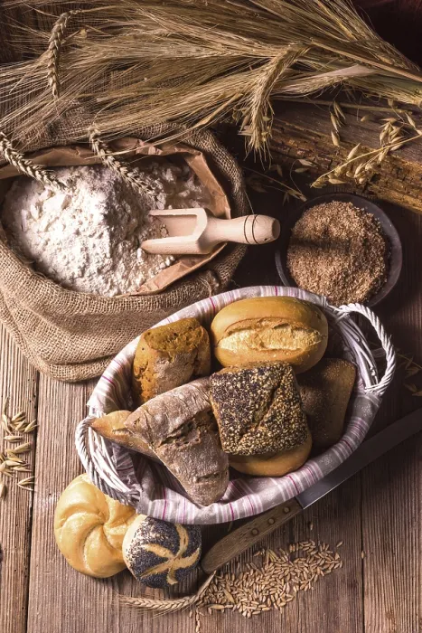 Gerahmter Druck : Frische Brötchen Gerahmter Druck : Frische Brötchen