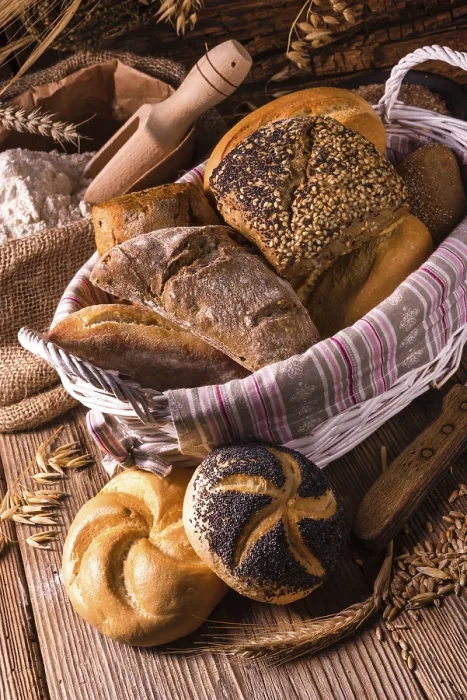 Gerahmter Druck : Frische Brötchen Gerahmter Druck : Frische Brötchen