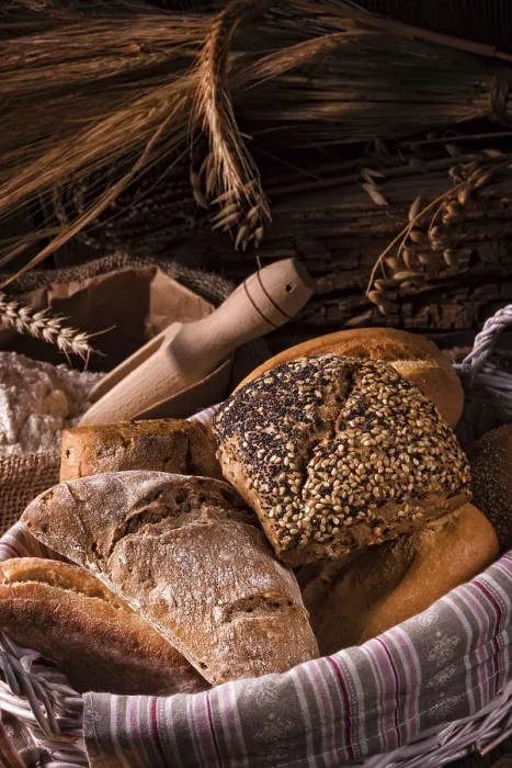Gerahmter Druck : Frische Brötchen Gerahmter Druck : Frische Brötchen