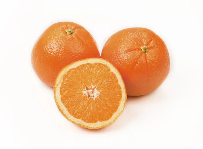 Gerahmter Druck : Frische Orangenscheiben.
