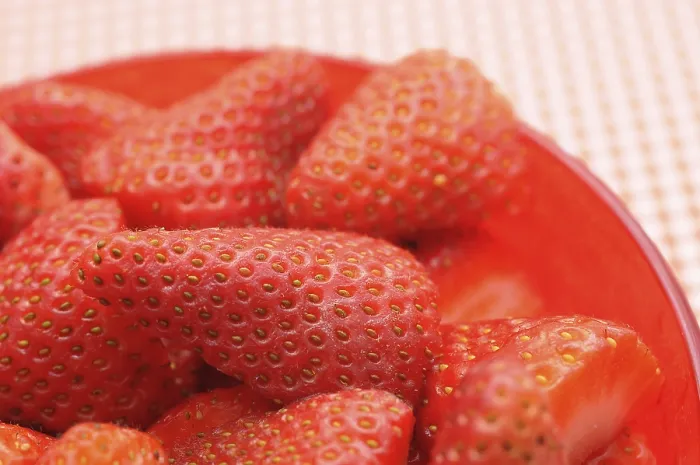 Gerahmter Druck : Frische Erdbeeren Gerahmter Druck : Frische Erdbeeren