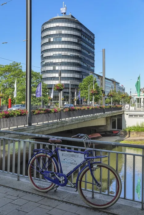 Gerahmter Druck : Friedrich-Ebert-Brücke mit Neckarturm Gerahmter Druck : Friedrich-Ebert-Brücke mit Neckarturm