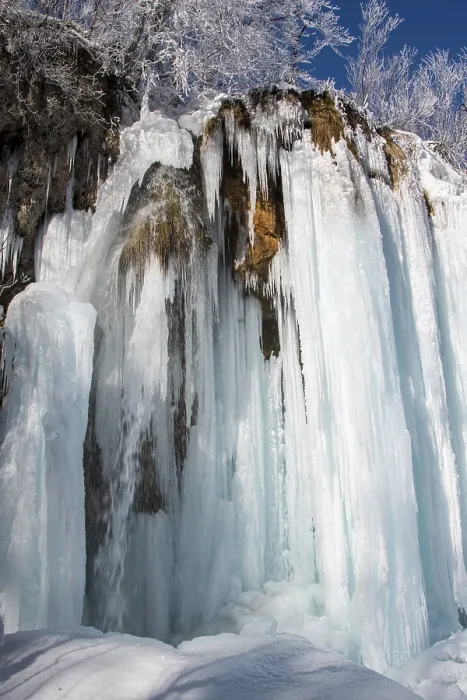 Gerahmter Druck : Eisfall, Winterlandschaft. Gerahmter Druck : Eisfall, Winterlandschaft.