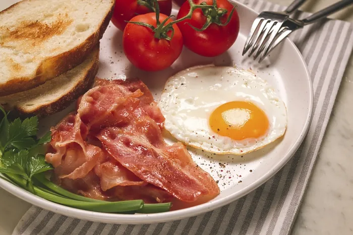 Gerahmter Druck : Frühstück, Spiegelei Gerahmter Druck : Frühstück, Spiegelei