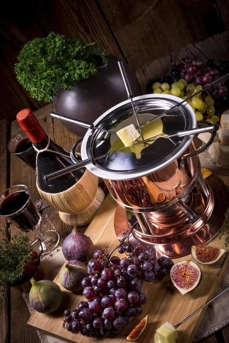 Gerahmter Druck : Früchtefondue Gerahmter Druck : Früchtefondue