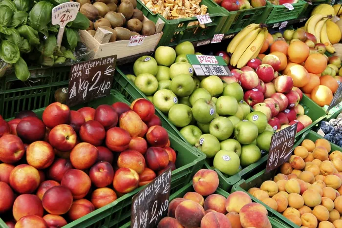 Gerahmter Druck : Fruit-market Gerahmter Druck : Fruit-market