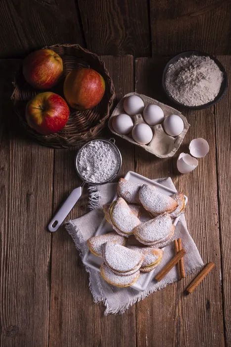 Gerahmter Druck : Fruchtige Apfel-Zimt-Muffins Gerahmter Druck : Fruchtige Apfel-Zimt-Muffins