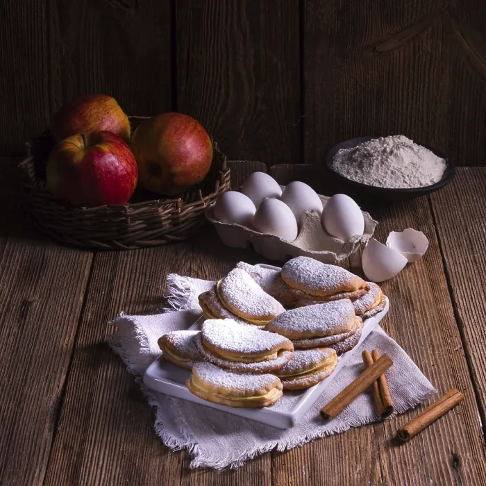 Gerahmter Druck : Fruchtige Apfel-Zimt-Muffins Gerahmter Druck : Fruchtige Apfel-Zimt-Muffins
