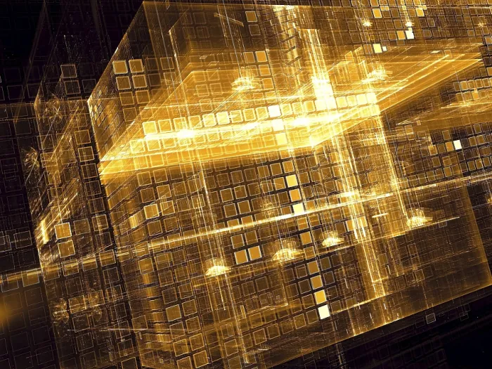 Gerahmter Druck : Futuristische Würfel - abstrakte computer-generierte Bild. Gerahmter Druck : Futuristische Würfel - abstrakte computer-generierte Bild.