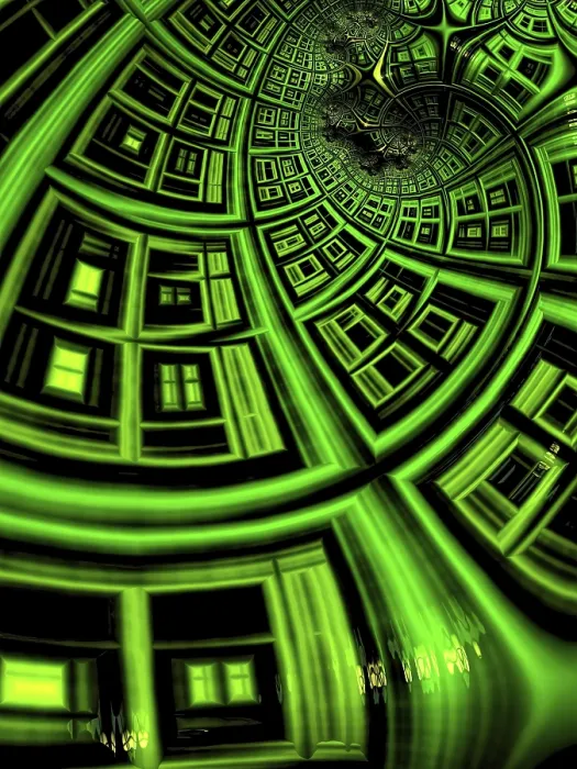 Gerahmter Druck : Futuristischer Tunnel - abstrakte computer-generierte Bild. Gerahmter Druck : Futuristischer Tunnel - abstrakte computer-generierte Bild.